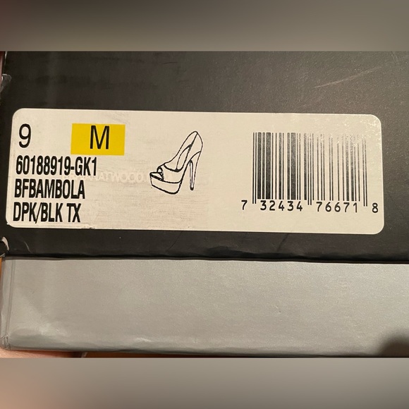 👠"There's No Place Like Home!" Brian Atwood Bambola Fuschia Sparkle Peeptoe Sz 9 - Picture 16 of 16